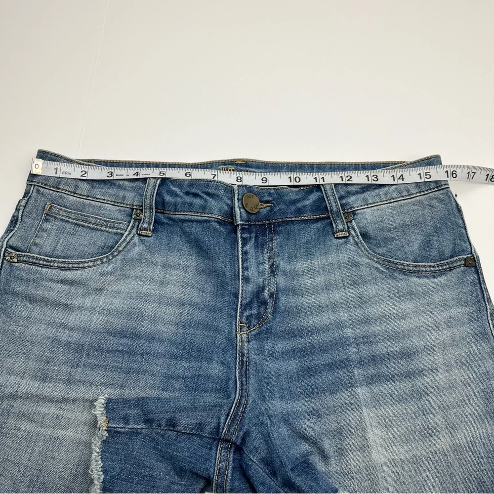 Kut From‎ the Kloth Gidget Frey Short Denim Jean Womens Size 8 Blue Pockets